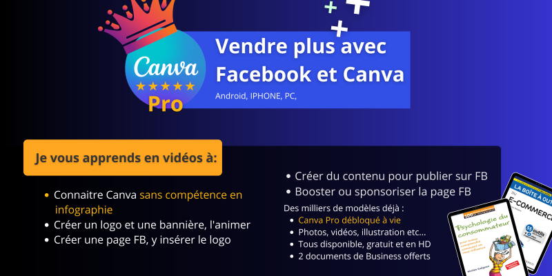 Connaitre Canva sans compétence en infographie Créer un logo et une bannière, l'animer Créer une page FB, y insérer le logo (1)